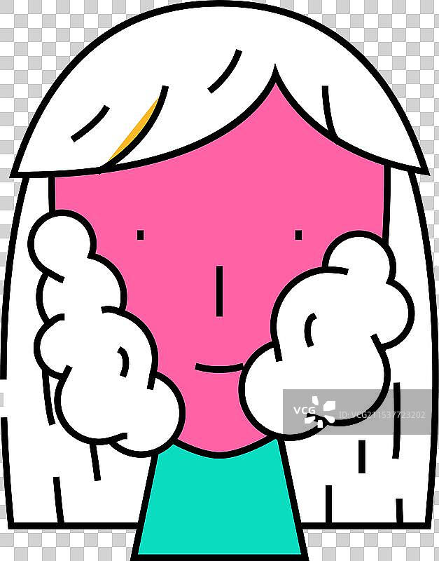 面部护理霜图标 彩色图片素材