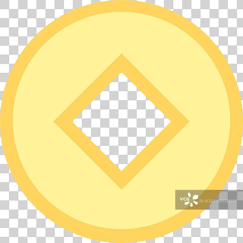 金币铜币钱币平面风铜钱发财暴富新春元素图片素材