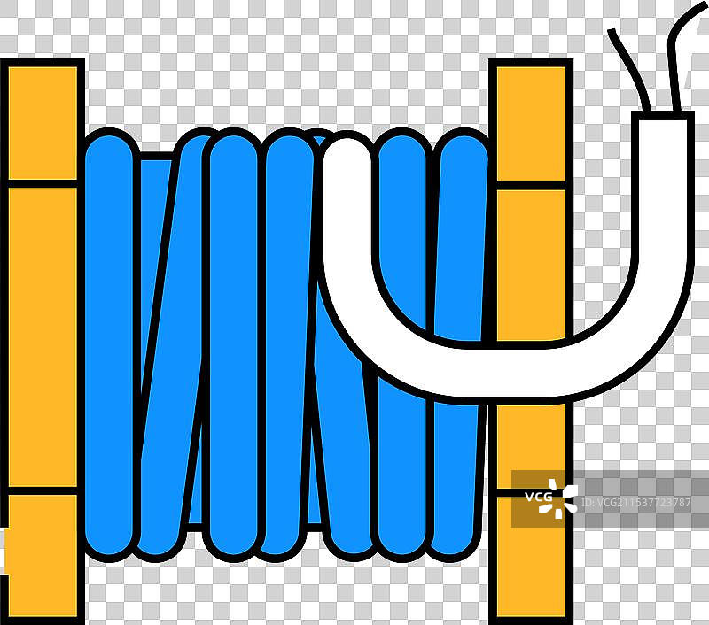 缠线器电缆图标颜色图片素材