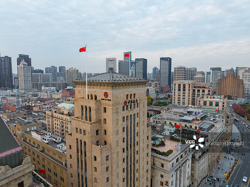 上海外滩中国银行大厦图片素材