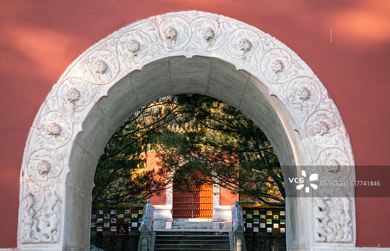 北海西天梵境拱门图片素材