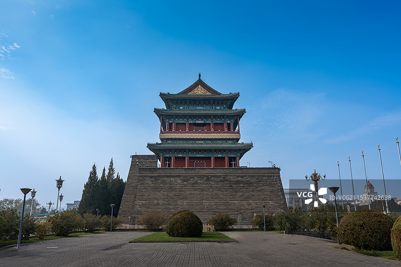 北京中轴线正阳门前门图片素材