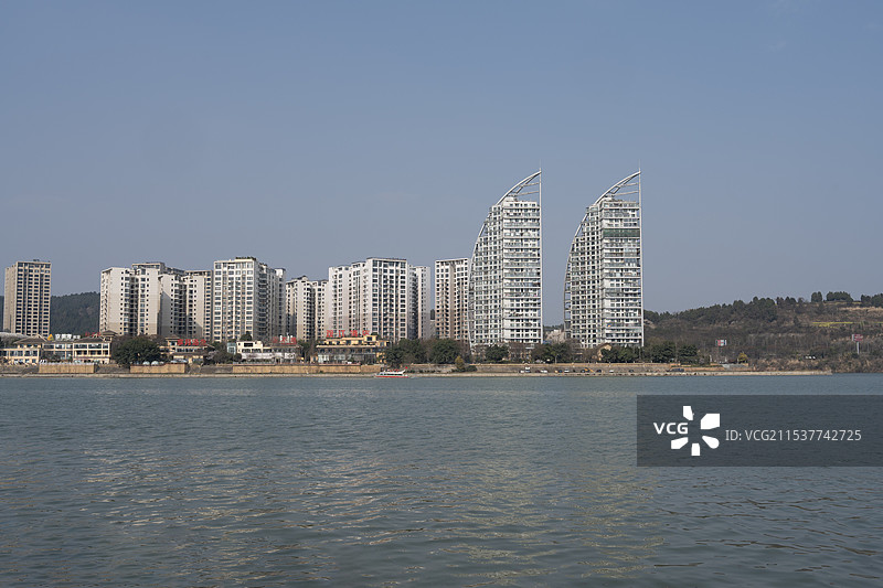 四川绵阳桃花岛风光图片素材