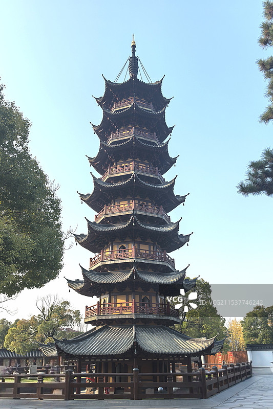 龙华塔图片素材