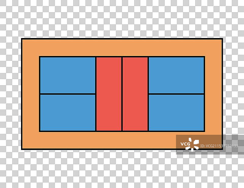 室内场地的皮克球拍运动图标图片素材