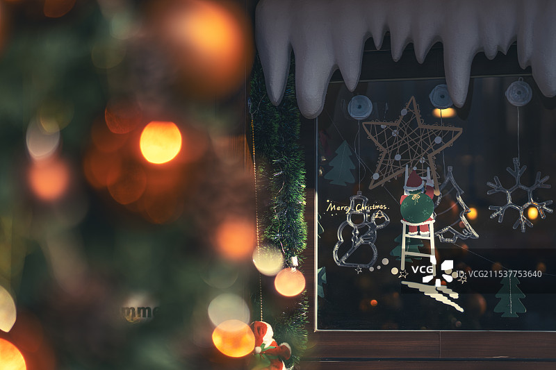 天津圣诞节日装饰图片素材