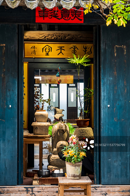 苏州，平江船上游，小桥流水人家图片素材