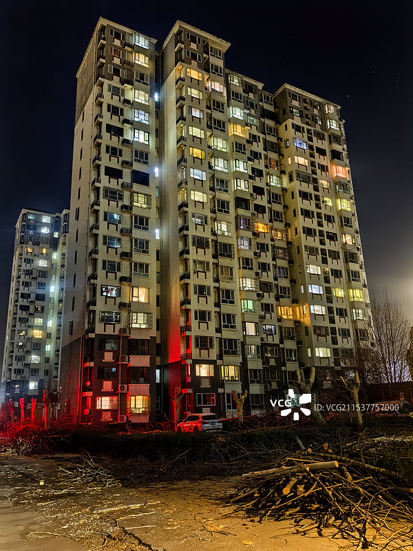 雄安新区雄县夜色美图片素材