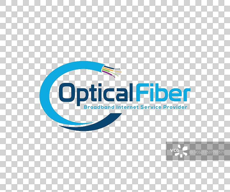 光纤光学标志设计模板图片素材