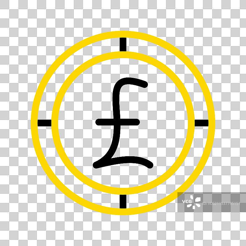 英镑货币图标，金融硬币符号与图片素材