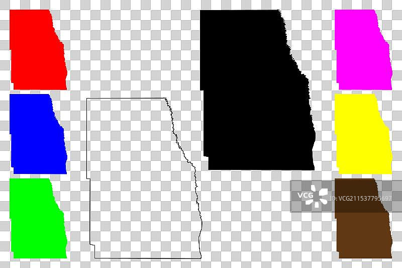 北达科他州里奇兰县，美国县图片素材