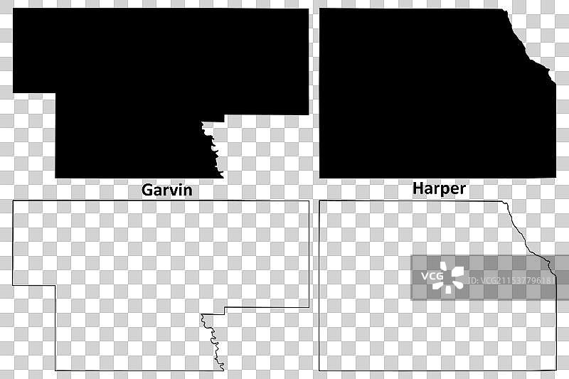 加文和哈珀县，俄克拉荷马州，美国县图片素材