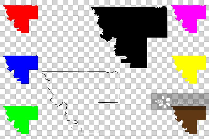 基奥瓦县，俄克拉荷马州，美国县图片素材