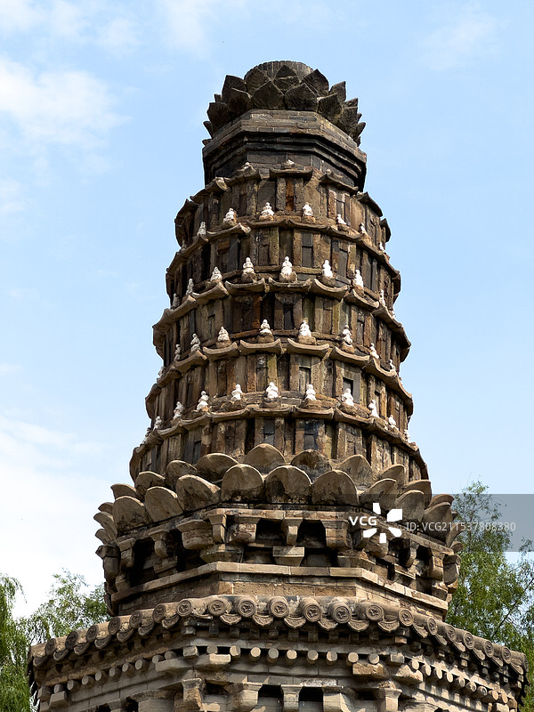 辽宁锦州凌海辽代班吉塔斑鸠塔图片素材