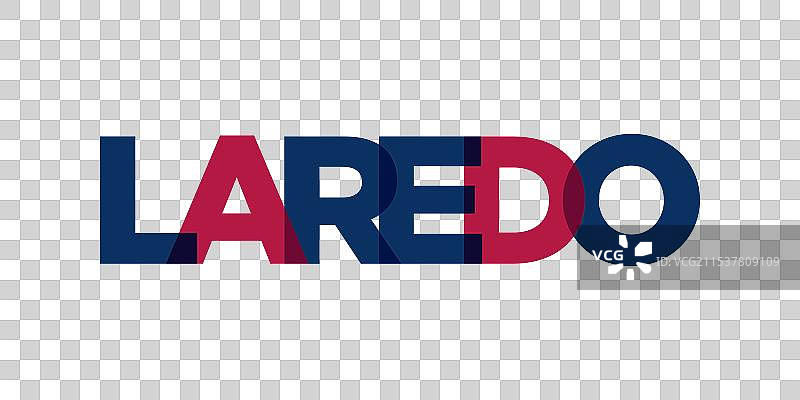 拉雷多，德克萨斯，美国 文字标语设计图片素材