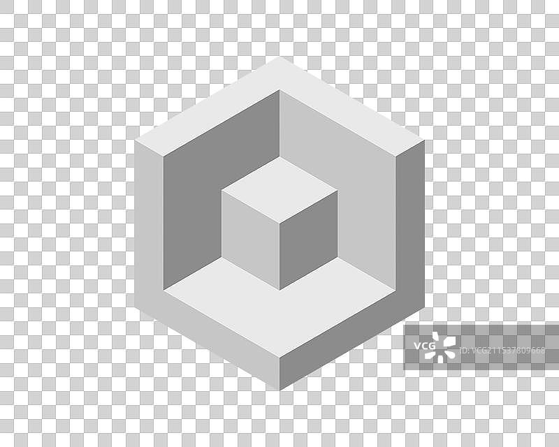 立方体标志几何设计盒子商标公司图片素材