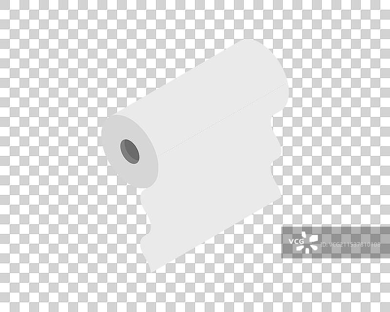 厨房用纸管设计的纺织卷图标图片素材