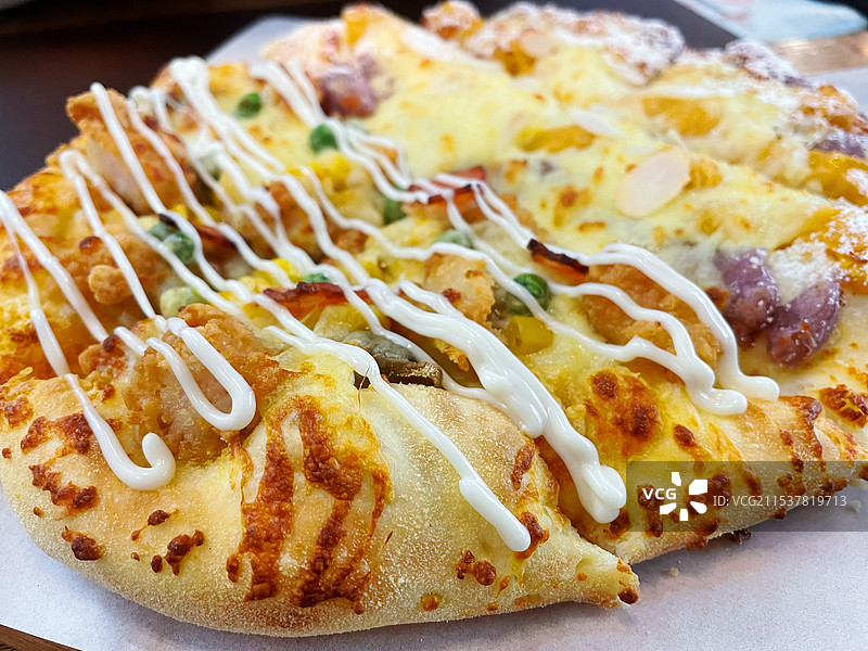 双拼披萨图片素材