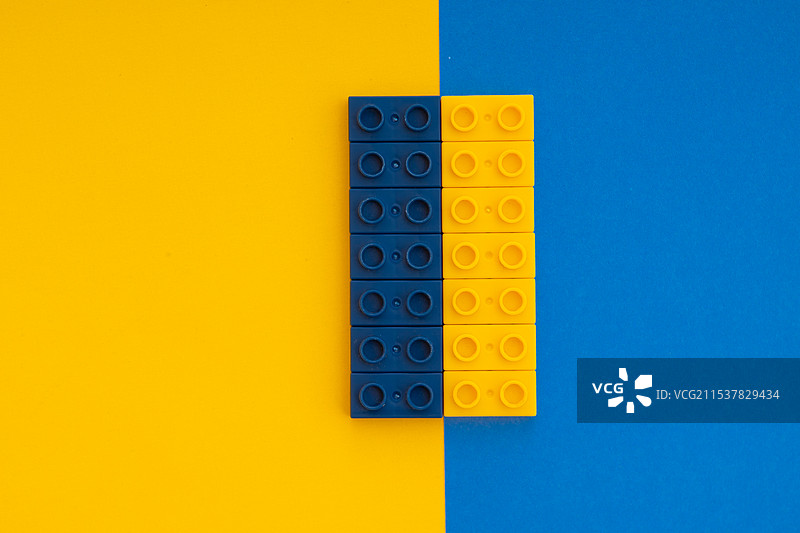 黄蓝色对比图片素材