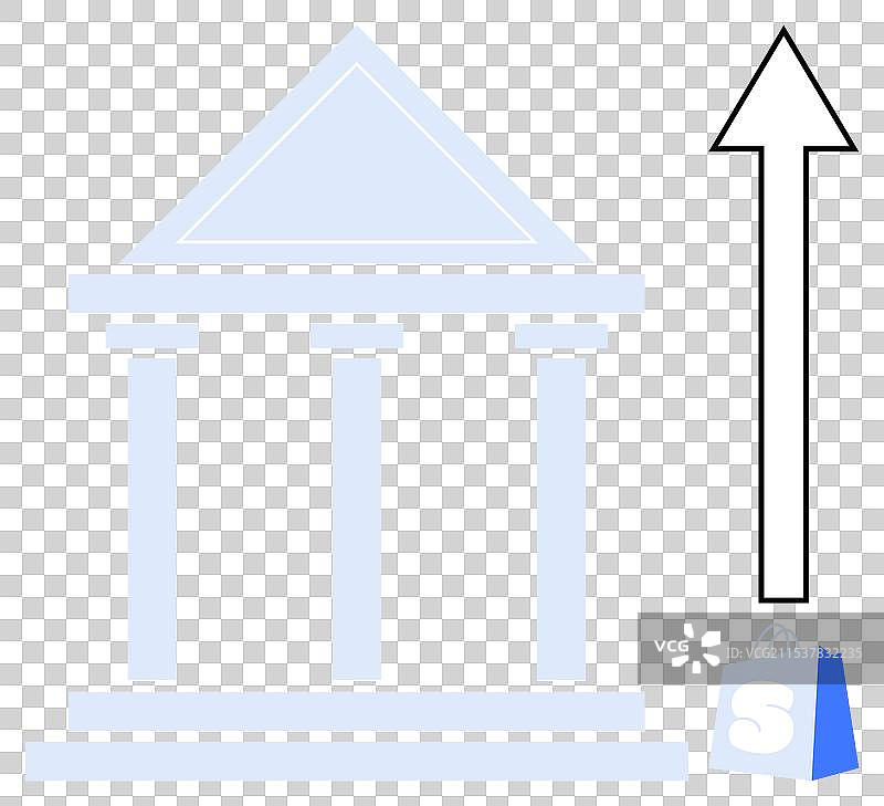 用箭头表示的增长与发展图片素材