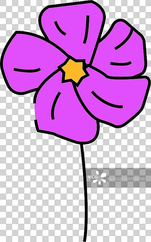 长春花春季图标颜色图片素材