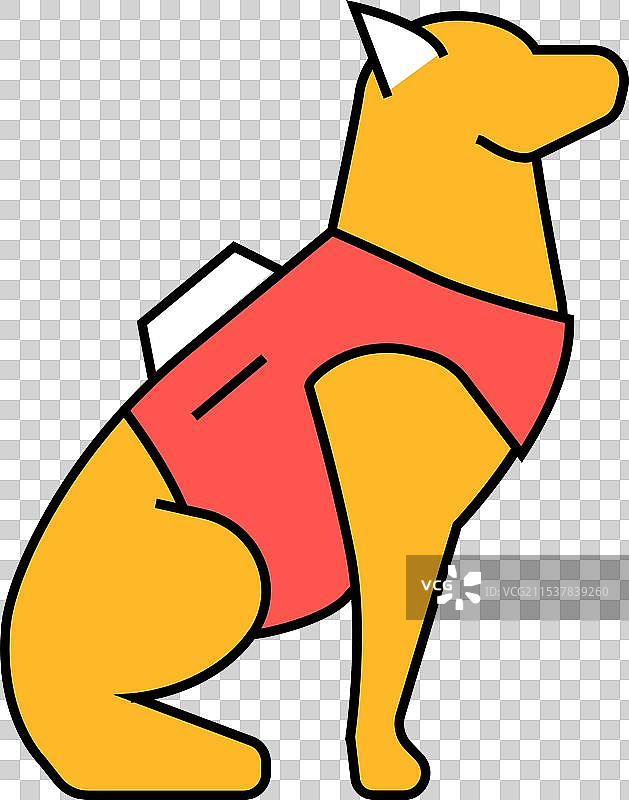 警犬犯罪图标颜色图片素材