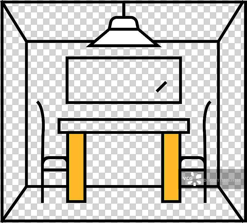 警察审讯犯罪图标颜色图片素材