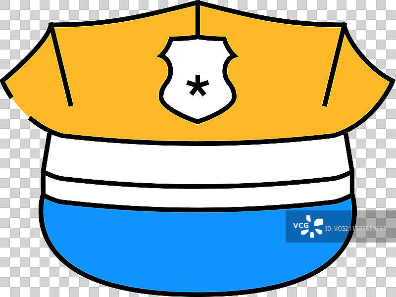 警帽犯罪图标颜色图片素材