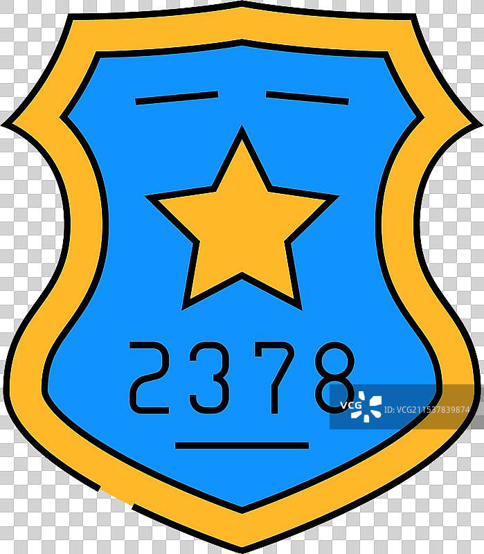 警徽犯罪图标颜色图片素材