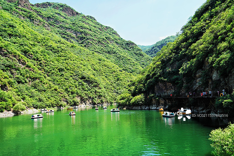 北京门头沟双龙峡景区图片素材