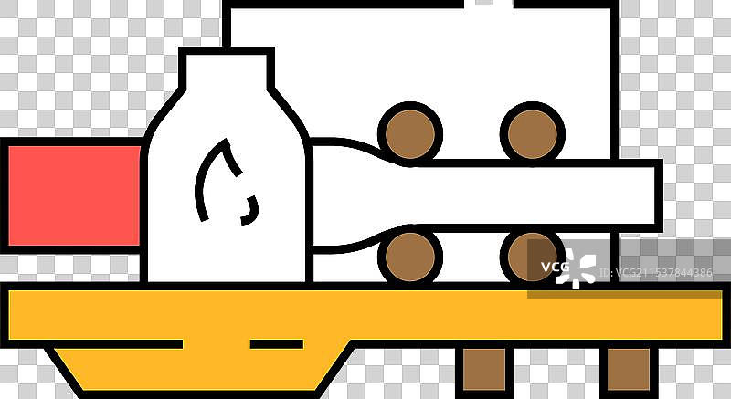 热轧钢生产图标 彩色图片素材