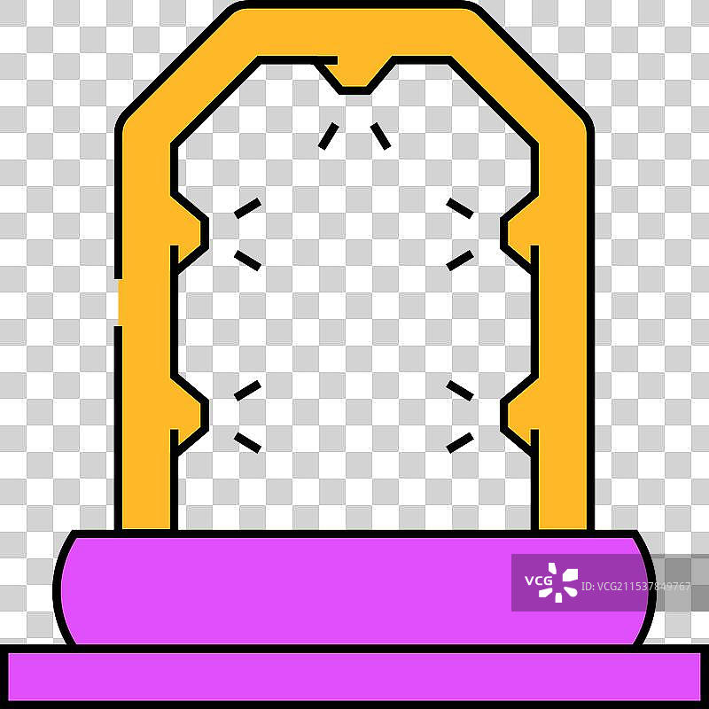 去污淋浴 核能 图标 彩色图片素材