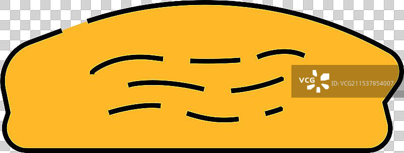 培根包食物餐饮图标颜色图片素材