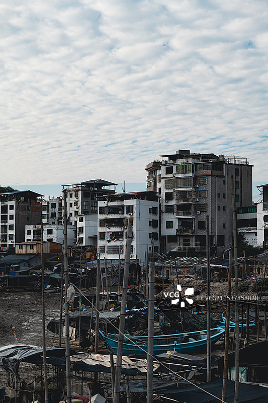 鳌江渔村图片素材