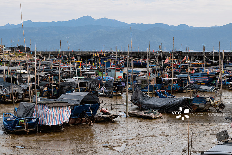 鳌江渔村图片素材