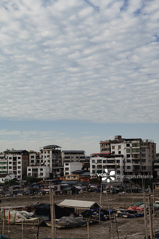 鳌江渔村图片素材