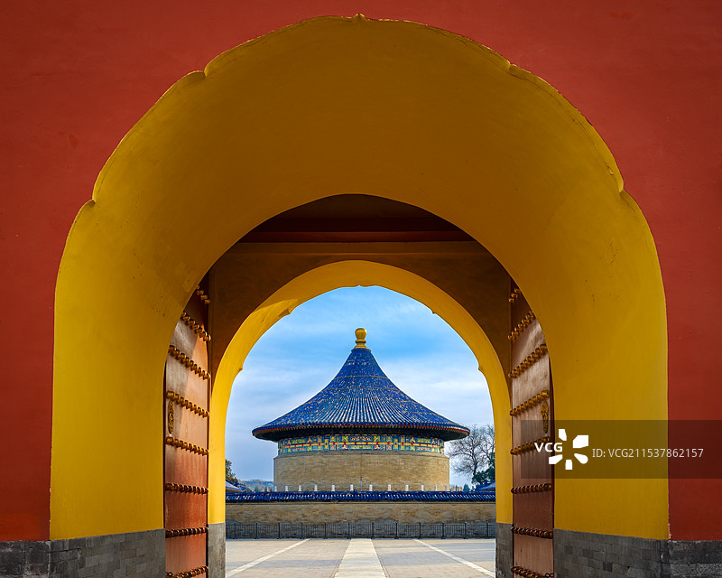 北京天坛回音壁图片素材