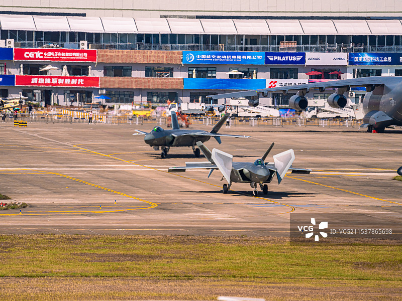 第十五届中国航展歼20战斗机图片素材