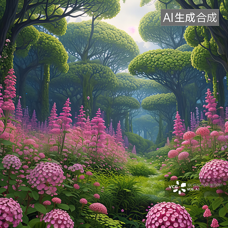 【AI数字艺术】草间弥生波点风格插画图片素材
