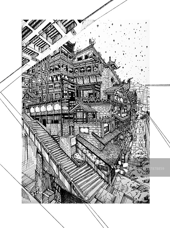 重庆洪崖洞图片素材