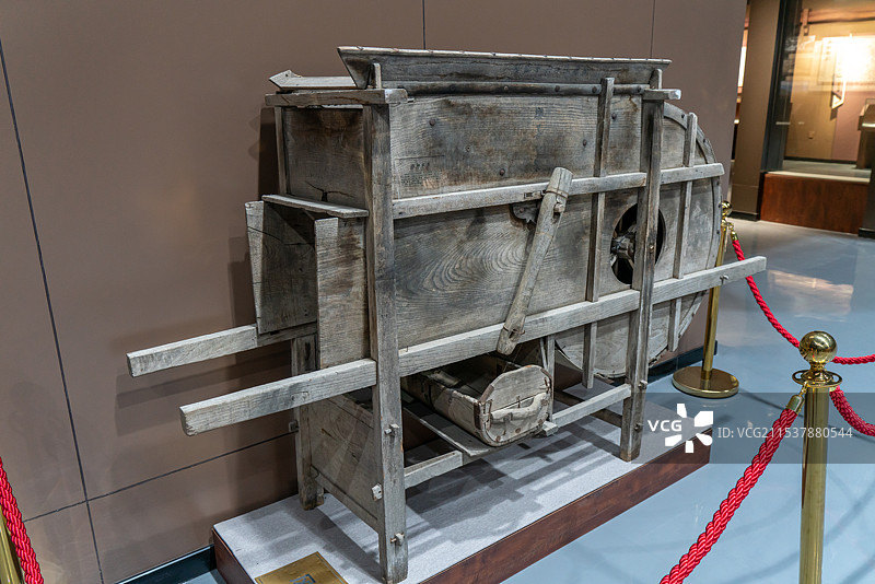 农业生产农具 风扇车 风谷车  中国古驿道驿站博物馆图片素材