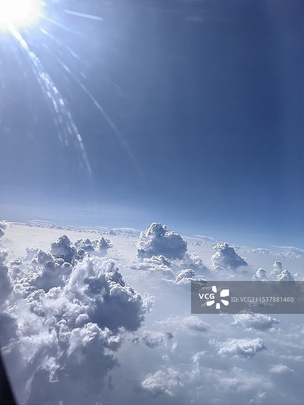 飞机空中景象图片素材