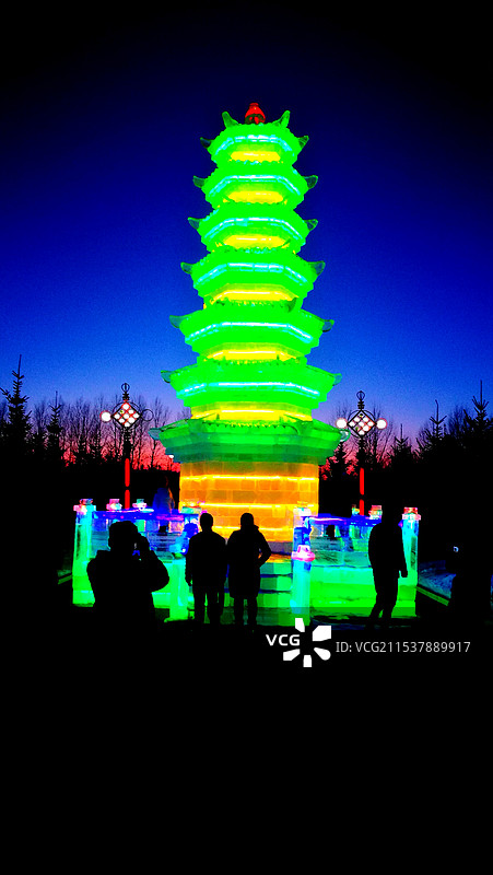 依安冰灯图片素材