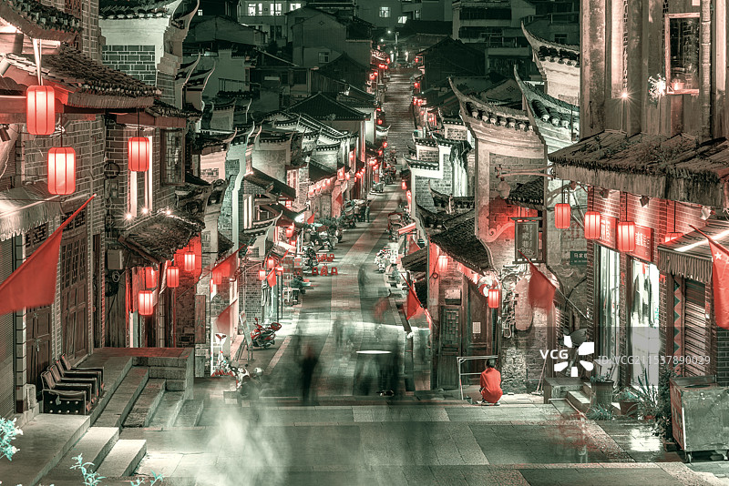 黎平县翘街之华灯图片素材