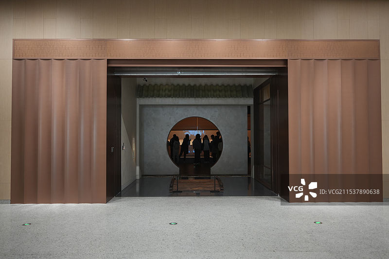 上海博物馆东馆，中国历代绘画馆图片素材