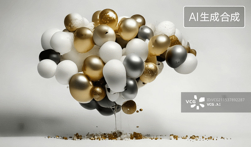 【AI数字艺术】气球派对图片素材