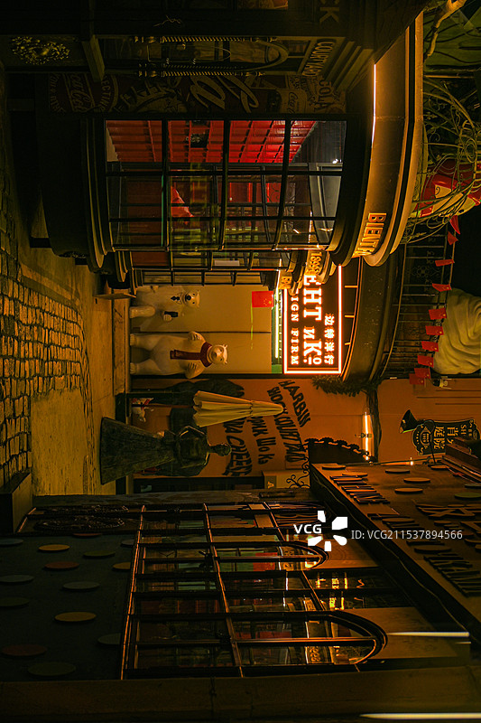 哈尔滨中央大街的肖克庭院图片素材