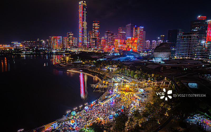 深圳人才公园人山人海人才嘉年华盛大举办图片素材