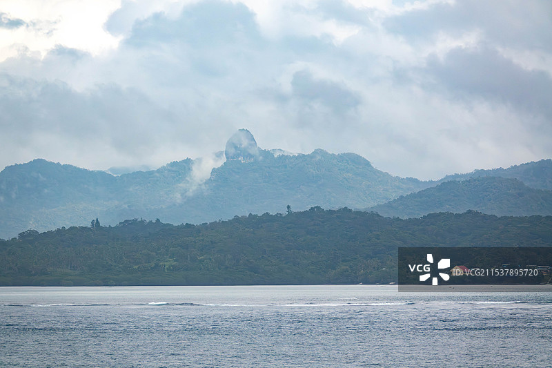 维拉港热带风景图片素材