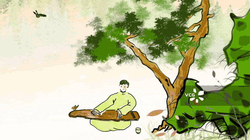 水墨人物图画书动画传统文化图片素材